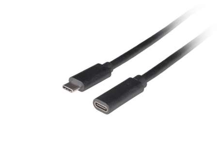 Lanberg USB-C M/F 3.1 cable 1,5m Black Lanberg USB-C M/F 3.1 cable 1,5m Black