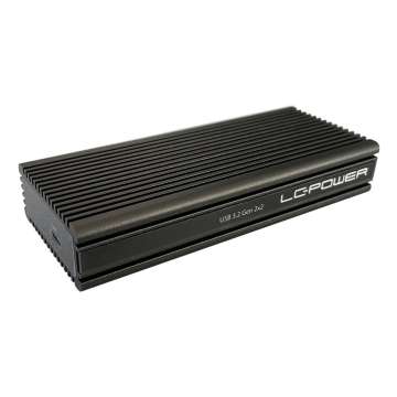 LC Power LC-M2-C-NVME-2X2 - M.2 NVMe SSD Enclosure Black LC Power LC-M2-C-NVME-2X2 - M.2 NVMe SSD Enclosure Black