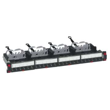 Legrand 19"/1U 24xRJ45 Cat6A árnyékolt (STP) patch panel