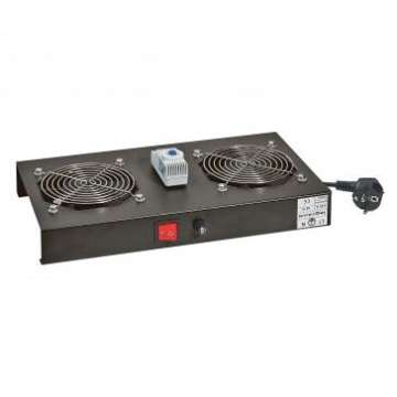 Legrand Linkeo fan kit for 19" cabinets contains 2 fan,1 thermostat and 1 On/Off switch Legrand Linkeo fan kit for 19" cabinets contains 2 fan,1 thermostat and 1 On/Off switch