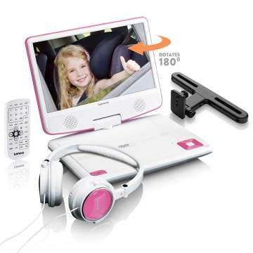Lenco DVP-910 Hordozható DVD Lejátszó Pink Lenco DVP-910 Hordozható DVD Lejátszó Pink