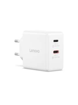 Lenovo Dual USB-C 65W GaN Charger White