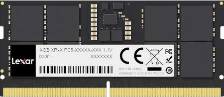 Lexar 16GB DDR5 4800MHz SODIMM Black