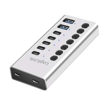 Logilink 7-portos USB3.2 HUB Aluminium