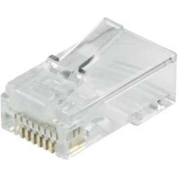 Logilink RJ45 modular plug Cat.6 unshielded pass through 50 pcs