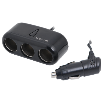 Logilink PA0038 3-port 120W Cigarette Lighter Outlet Splitter Black