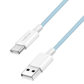 Logilink USB 2.0 C/M - A/M 60W cable 0,5m Blue