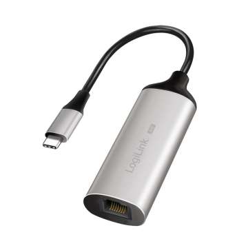 Logilink USB-C/M 3.2 Gen 1 to RJ45/F 5G Gigabit Ethernet Adapter Aluminium