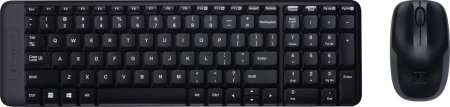 Logitech MK220 wireless billentyűzet + optikai egér Black UK Logitech MK220 wireless billentyűzet + optikai egér Black UK