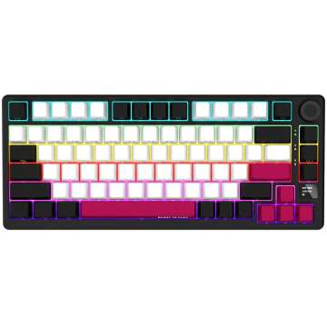 LORGAR KBP7075W Gaming Wireless Bluetooth Mechanical Keyboard Black/Red US LORGAR KBP7075W Gaming Wireless Bluetooth Mechanical Keyboard Black/Red US