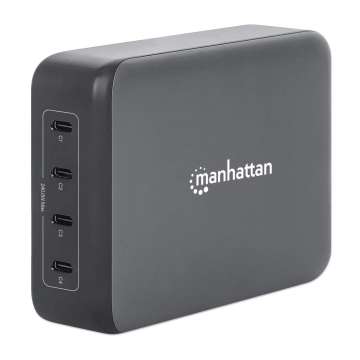 Manhattan 4-Port GaN USB Power Delivery 240W Grey