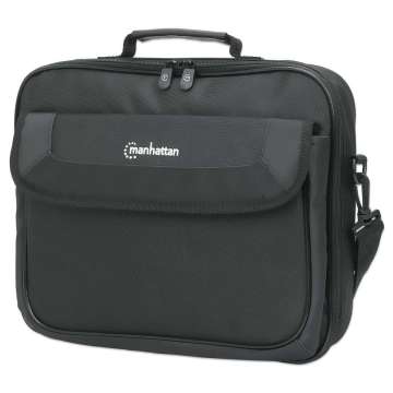 Manhattan Cambridge Clamshell Laptop Bag 14,1" Black