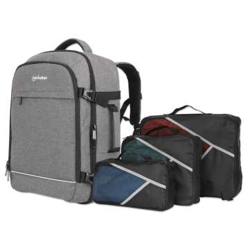 Manhattan Rome Laptop Travel Backpack 17,3" Grey