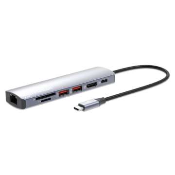 Manhattan USB-C PD 7-in-1 4K Docking Station / Multiport Hub Manhattan USB-C PD 7-in-1 4K Docking Station / Multiport Hub