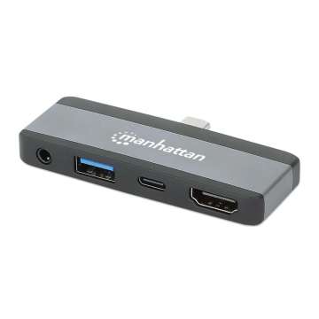 Manhattan USB-C PD to HDMI 4-in-1 Laptop and Tablet Travel Docking Station