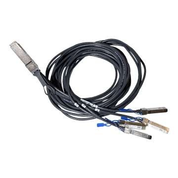 Mikrotik DQ+BC0003-DS+ QSFP56 200G to 4x 50G Breakout Cable 3m Black