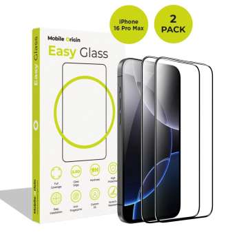Mobile Origin EasyGlass for iPhone 16 Pro Max 2 pack