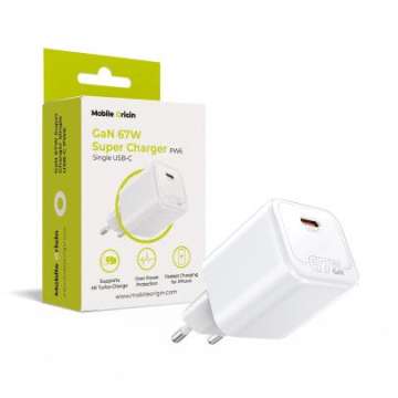 Mobile Origin GaN 67W Super Charger Single USB-C White