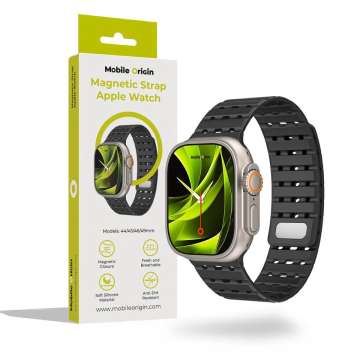 Mobile Origin Magnetic Strap for AW 44/45/46/49mm Black Mobile Origin Magnetic Strap for AW 44/45/46/49mm Black