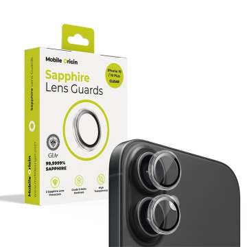 Mobile Origin Sapphire Lens guards iPhone 16/16 Plus Clear Mobile Origin Sapphire Lens guards iPhone 16/16 Plus Clear