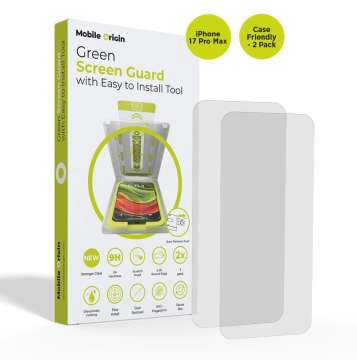 Mobile Origin Screen Guard with easy applicator case friendly for iPhone 17 Pro Max 2 Pack Mobile Origin Screen Guard with easy applicator case friendly for iPhone 17 Pro Max 2 Pack