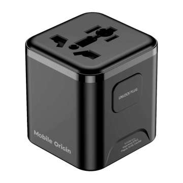 Mobile Origin Universal Travel Adapter PW30 EU/UK/US/AUS Black Mobile Origin Universal Travel Adapter PW30 EU/UK/US/AUS Black