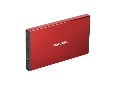 natec Rhino Go External HDD Enclosure Red