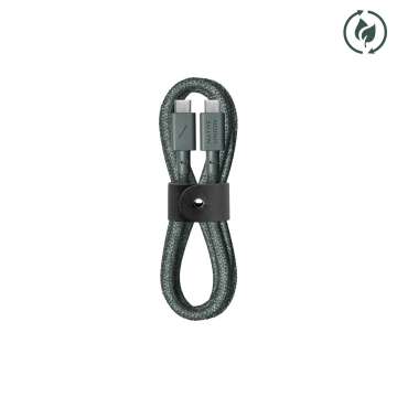Native Union Belt USB-C to USB-C cable 1,2m Slate Green Native Union Belt USB-C to USB-C cable 1,2m Slate Green