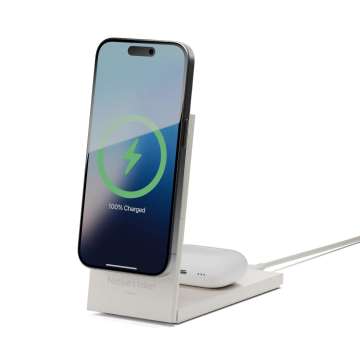 Native Union Rise 2-in-1 Qi2 wireless charger Sandstone