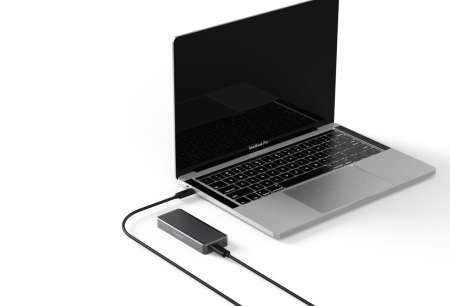 nBase ES-80ANU32G2G NVMe USB3.2 Gen2 20Gbps Aluminium Grey