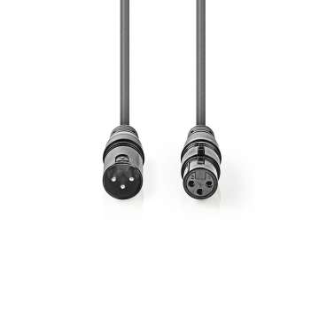 Nedis Balanced Audio Cable 10m Black