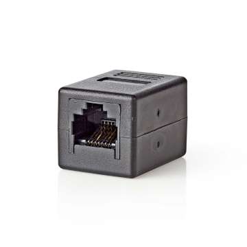 Nedis CAT5e / CAT6 Female Network Coupler Black