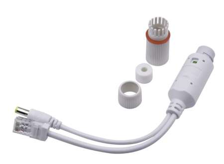 Nestron 12V PoE splitter, PoE bemenet / 12VDC+10/100 Ethernet kimenet; max. 30W; IP67