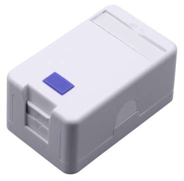 Nestron Keystone fali aljzat, felületre szerelhető; 1 portos; árnyékolatlan; 90°/180° keystone kompatibilis