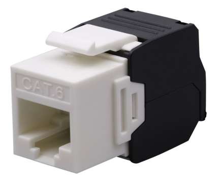 Nestron Keystone UTP csatlakozó; Cat6; 180°; szerszám nélkül szerelhető