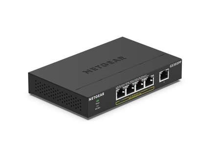 Netgear 5-Port Gigabit Ethernet SOHO Unmanaged PoE+ Switch Netgear 5-Port Gigabit Ethernet SOHO Unmanaged PoE+ Switch