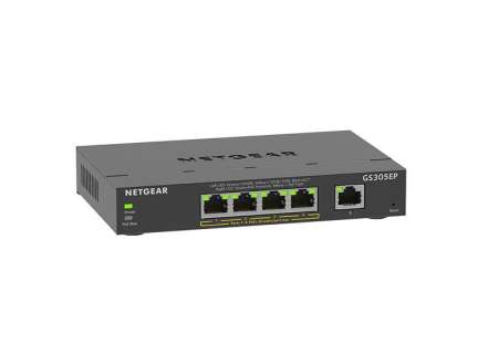 Netgear GS305EP 5-Port Gigabit Ethernet Plus PoE Switch Netgear GS305EP 5-Port Gigabit Ethernet Plus PoE Switch