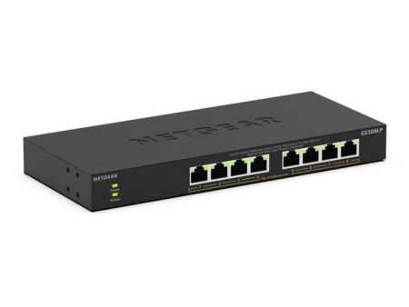Netgear GS308LP 8-Port Gigabit Ethernet Unmanaged Essentials PoE+ Switch Netgear GS308LP 8-Port Gigabit Ethernet Unmanaged Essentials PoE+ Switch