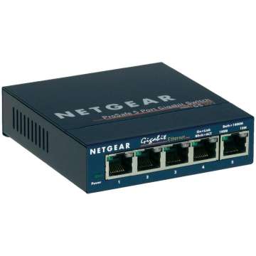 Netgear GS105GE 5 Port Gigabit ProSafe Plus Switch Netgear GS105GE 5 Port Gigabit ProSafe Plus Switch