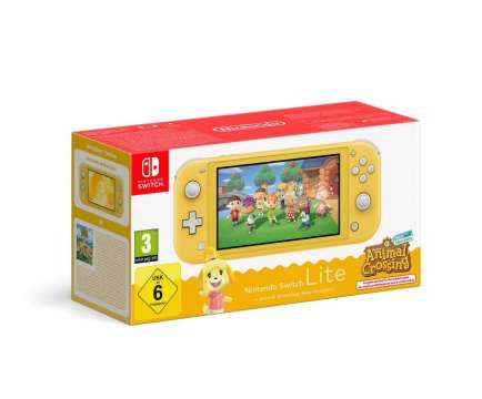 Nintendo Switch Lite Yellow + Animal Crossing: New Horizons játékkonzol csomag