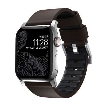 Nomad Active Strap Pro Brown, silver - Apple Watch Ultra 49mm 8/7 45mm/6/SE/5/4 44mm/3/2/1 42mm Nomad Active Strap Pro Brown, silver - Apple Watch Ultra 49mm 8/7 45mm/6/SE/5/4 44mm/3/2/1 42mm