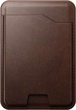 Nomad Leather Mag Wallet with Find My Tracking Brown