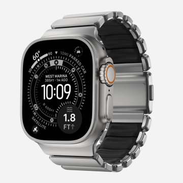 Nomad Stratos Band FKM for AW 45/46/49mm Natural Titanium Black