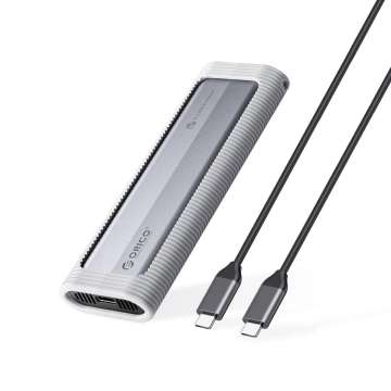 Orico AXM2S-G2 10Gbps M.2 NVMe & NGFF SSD Enclosure with Protective Silicone Case Grey