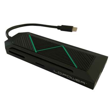 LC Power LC-HUB-C-MULTI-6-RGB Docking Station LC Power LC-HUB-C-MULTI-6-RGB Docking Station