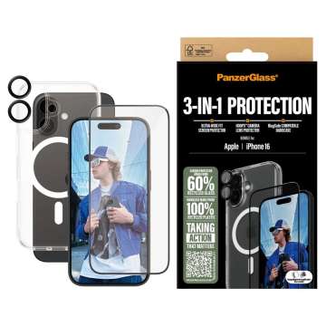 PanzerGlass 3-in-1 Privacy Ptotection Bundle for iPhone 16 PanzerGlass 3-in-1 Privacy Ptotection Bundle for iPhone 16