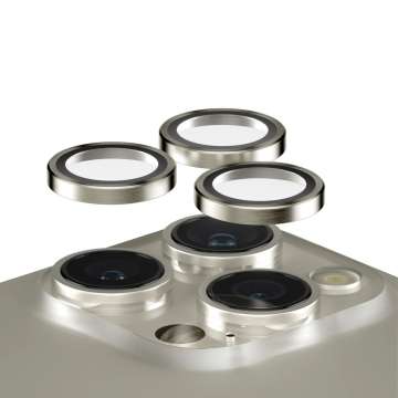 PanzerGlass Hoops Natural Metal Lens Protector iPhone 15 Pro/Max