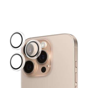 PanzerGlass Hoops Transparent Lens Protector for iPhone 16 Pro/Max
