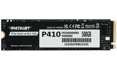 Patriot 500GB M.2 2280 NVMe P410 Black