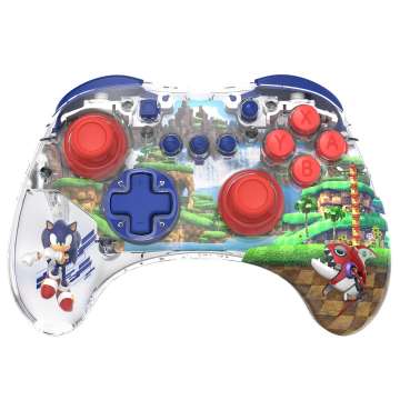 PDP Nintendo Switch REALMz Bluetooth Gamepad Sonic Green Hill Zone